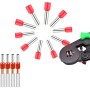 Votvlog 200 Unidades Juego de Terminales de Cable de 10 mm², Terminales de Cable, Casquillos Planos, Terminales Gemelos,