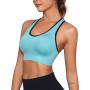Sykooria Sujetadores Deportivos Mujer Sujetador Deportivo con Espalda de Nadador Top Deportivos Mujer Acolchados Top Corto de