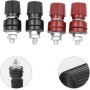 4 conectores de terminal macho tipo tornillo de 6 mm aislados para cajas de baterías y paneles