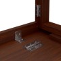 Relaxdays Mesa Plegable de Pared, 60x40 cm, Madera, Mesita para Comer, Escritorio, Abatible para Ahorrar Espacio, Marrón