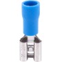 Fuhjythy 20 Conector de Cable de Pala Aislado Azul Hembra Terminal de Crimpado EléCtrico 14-16AWG