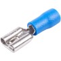 Fuhjythy 20 Conector de Cable de Pala Aislado Azul Hembra Terminal de Crimpado EléCtrico 14-16AWG