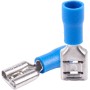 Fuhjythy 20 Conector de Cable de Pala Aislado Azul Hembra Terminal de Crimpado EléCtrico 14-16AWG