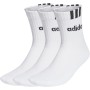 adidas Unisex adulto 3-Stripes Linear Half-Crew Cushioned Socks 3 Pairs