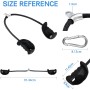 HXD-ERGO Biceps Triceps Rope Bicep Curl for Cable Machine, Training Pulley System, Ergonomic Traction Rope for Biceps and