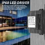 WIYETY IP68 - Transformador impermeable (12 V, AC/CA, 30 W, transformador LED, fuente de alimentación con enchufe, LED