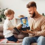 DPKOW Tarjeta con Sobre Llavero Acrílico Adorno para Regalo para Familia Parientes Amigos Colegas Comunion Navidad Cumpleaños