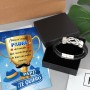 DPKOW Tarjeta con Sobre Llavero Acrílico Adorno para Regalo para Familia Parientes Amigos Colegas Comunion Navidad Cumpleaños