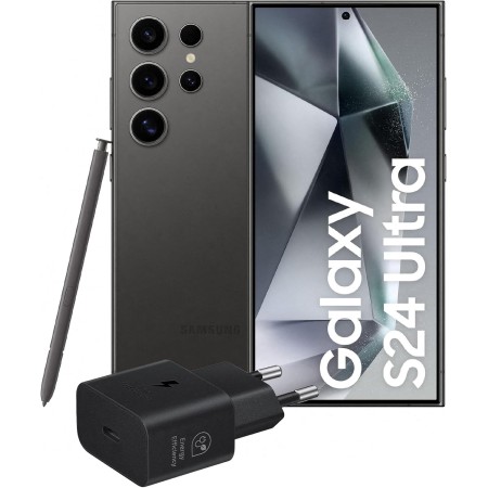 Samsung Galaxy S24 Ultra Smartphone AI, Cargador Incluido, Pantalla 6.8" QHD+ Dynamic AMOLED 2X, Cámara 200MP, RAM 12GB, 512GB,