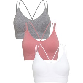 Channo Comfortable Seamless Wirefree Casual Lycra Sports Bra with Fixed Padding