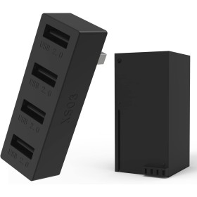 GZW-Shop 4 Puertos USB Hub 2.0 para Xbox Series X, Adaptador de expansión de Divisor de concentrador