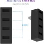 GZW-Shop 4 Puertos USB Hub 2.0 para Xbox Series X, Adaptador de expansión de Divisor de concentrador