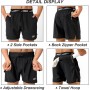 Pack de 2 Pantalones Cortos Deportivos para Hombre, Ligeros, De Secado Rápido, Entrenamiento, Correr, Tenis, Atléticos, Trotar,