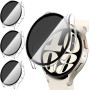 [3Piezas] Kamita Funda para Samsung Galaxy Watch 6 40mm con Protector de Pantalla de Cristal Templado de Privacidad, PC Bumper