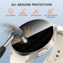 [3Piezas] Kamita Funda para Samsung Galaxy Watch 6 40mm con Protector de Pantalla de Cristal Templado de Privacidad, PC Bumper