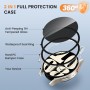 [3Piezas] Kamita Funda para Samsung Galaxy Watch 6 40mm con Protector de Pantalla de Cristal Templado de Privacidad, PC Bumper