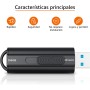 Amazon Basics Memoria flash USB 3.1 de 128 GB, velocidad de lectura de hasta 130 MB/s, Negro