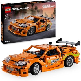 LEGO Technic Fast and Furious Toyota Supra MK4 Kit de Maqueta de Coche Deportivo de Juguete con Motor de 6 Cilindros, Regalo