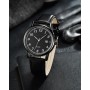 CIVO Reloj Hombre Negro Analógico: Cuero Minimalista Diseño Relojes de Pulsera