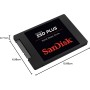 SanDisk SSD Plus de 1 TB 2.5", SATA III SSD, velocidad de lectura con hasta 545 MB/s, 450 MB/s de escritura, Fácil actualización