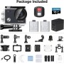 AKASO Sports Camera 4K, 30FPS 20MP WiFi Action Camera, Wide Angle 170° with Remote Control 2.4G, 30M Submersible Water Camera