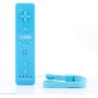 mini kitty 2 en 1 Mando Plus con Motion Plus y Nunchunk para Nintendo Wii + Funda de Silicona - Azul Claro