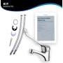 HOMSSY Grifo Gerontológico para Lavabo, Mezclador Monomando de Baño, Grifo Medical con Maneta Higiénica de Codo, Diseño