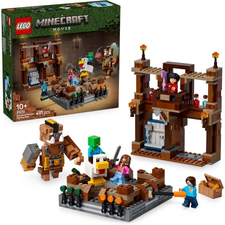 LEGO Minecraft El Ring de Combate de la Mansión del Bosque, Juguete Interactivo Basado en la Película para Niños y Gamers de 10+
