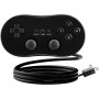 OSTENT Mando Clásico con Cable Gamepad Joystick para Nintendo Wii Mando Consola Videojuego color Negro