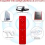 OSTENT El sensor de movimiento del mando a distancia con cable Nunchuck + Combo compatible para la consola Nintendo Wii Color