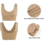 Lemef Seamless Sports Bra Wirefree Bra with Removable Pads for Women (3 Pack)