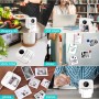 GuKKK Mini Impresora para Movil, Impresora Fotográfica, Portátil Impresora Termica, BT Inalámbrico Impresora Térmica con 13