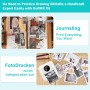 GuKKK Mini Impresora para Movil, Impresora Fotográfica, Portátil Impresora Termica, BT Inalámbrico Impresora Térmica con 13