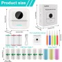 GuKKK Mini Impresora para Movil, Impresora Fotográfica, Portátil Impresora Termica, BT Inalámbrico Impresora Térmica con 13