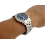 Casio Collection MTP-1259PD-2A, Reloj para Hombre, Acero Inoxidable, Azul
