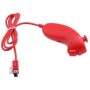 mini kitty 2 en 1 Mando Plus con Motion Plus y Nunchunk para Nintendo Wii + Funda de Silicona - Rojo