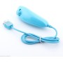 BIGFOX 2 en 1 Mando Plus con Motion Plus y Nunchunk para Nintendo Wii/Wii U (Opcional a Seis Colores) y Funda de Silicona - Azul
