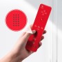 AUFGLO Wii Remote y Nunchuck compatible con Wii/Wii U - Incluye funda de silicona y correa para la muñeca (Rojo+Azul)