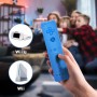 AUFGLO Wii Remote y Nunchuck compatible con Wii/Wii U - Incluye funda de silicona y correa para la muñeca (Rojo+Azul)