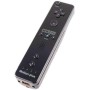 mini kitty 2 en 1 Motion Plus Mando y Nunchunk para Nintendo Wii/Wii u + Funda de Silicona - Negro