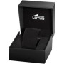 Lotus Reloj Hombre 18691/2 Chrono Caja de Acero Inoxidable 316l Plateado Correa de Cuero Marrón