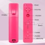 OSTENT Sensor de Movimiento Bluetooth Mando a Distancia Inalámbrico para Nintendo Wii/Wii U Consola Juego Color Azul