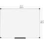VIZ-PRO Pizarra blanca magnética de pared 120x90cm, pack de 2, marco de aluminio, para oficina y aula