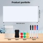 Pizarra Adhesiva Pared 40×90cm, pizarra rotulador borrable, Pizarra Blanca Magnética con Nueva Tecnología Antimanchas, Pizarra