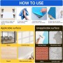 Pizarra Adhesiva Pared 40×90cm, pizarra rotulador borrable, Pizarra Blanca Magnética con Nueva Tecnología Antimanchas, Pizarra