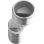 Zilimontt Grifo ajustable de 40 grados para montar en la pared, adaptador de llave de esquina con tornillo excéntrico, cobre