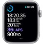 Apple Watch Series 6 (GPS + Celular, 44MM) Caja de Aluminio Plata con Correa Deportiva Blanco (Reacondicionado)