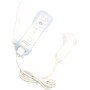 mini kitty 2 en 1 Motion Plus Mando y Nunchunk para Nintendo Wii/Wii u + Funda de Silicona - Blanco