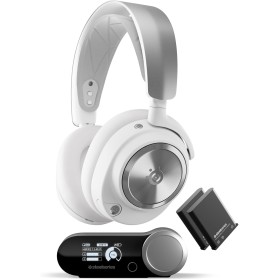 SteelSeries Arctis Nova Pro Wireless Blanco - Cascos Gaming Inalámbricos Multisistema - Controladores magnéticos de neodimio -