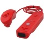 MANDOS Wii Remote NUNCHUK Color DE Rojo Juegos EN CASA